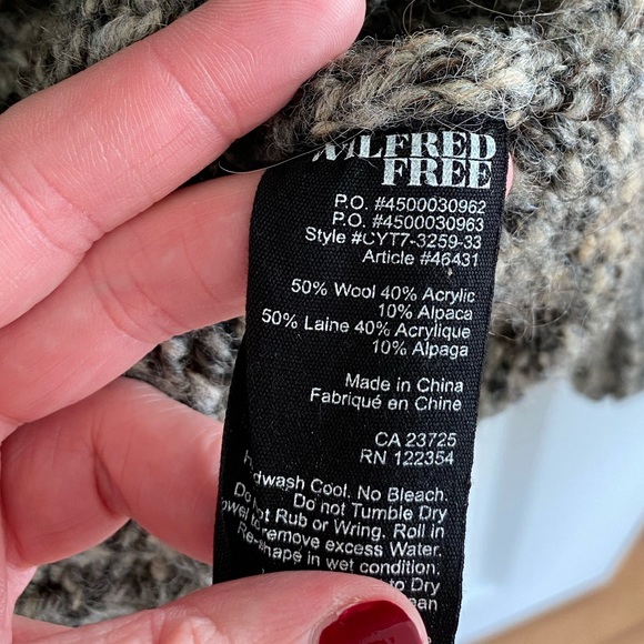 Wilfred zipper cardigan / sweater coat - Picture 2 of 2